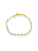 Load image into Gallery viewer, İnce Taşlı Gold Bileklik