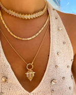 Load image into Gallery viewer, Yassı Taşlı Kolye