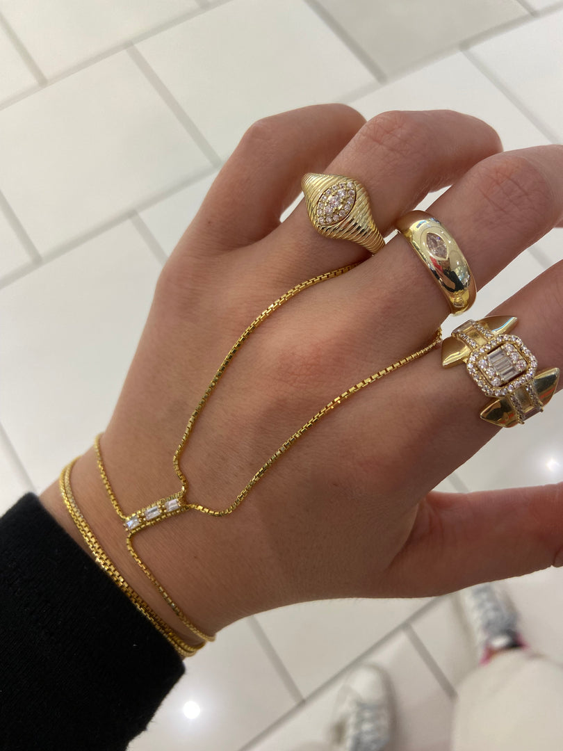 3 Taşlı İtalyan Şahmeran Gold