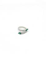Load image into Gallery viewer, Couple Green Diamond Yüzük