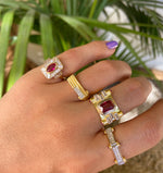 Load image into Gallery viewer, Beşgen Ruby Taşlı Yüzük