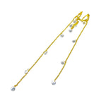 Load image into Gallery viewer, Taşlı Zincirli Kıkırdak Küpe