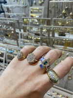 Load image into Gallery viewer, Oval Yeşil Taşlı Serçe Yüzük