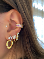 Load image into Gallery viewer, Renkli Taşlı Kıkırdak Küpe