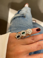 Load image into Gallery viewer, Mavi Taşlı Serçe Yüzük