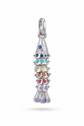 Renkli Taşlı Balık Charm