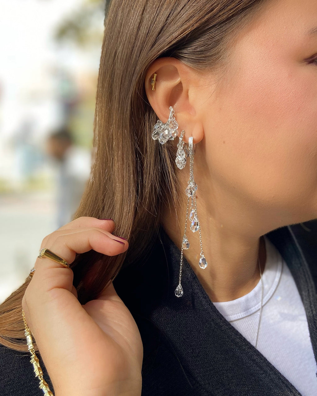 Crystal Dangle Earrings