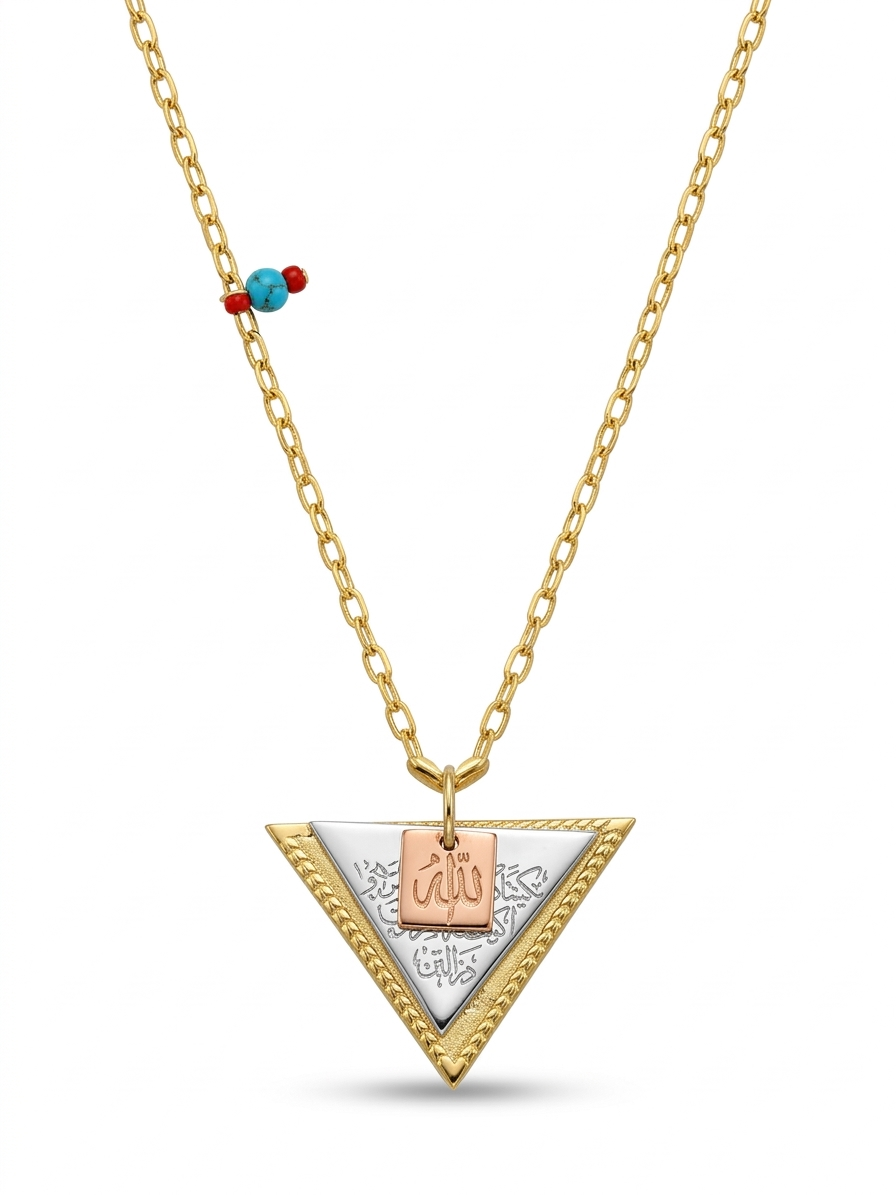 Üçgen Dua’lı Kolye