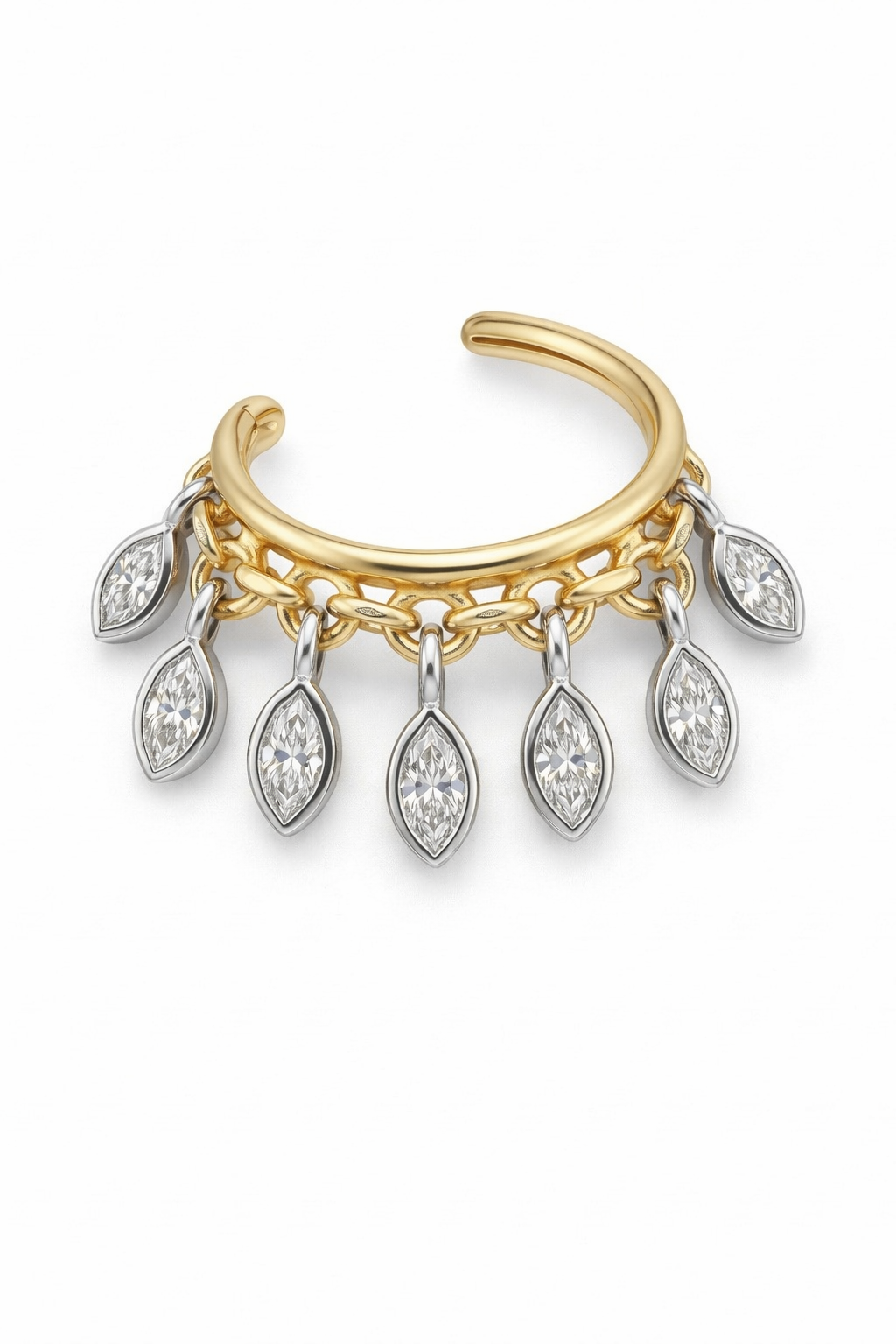 Damla Taşlı Sallantılı Kıkırdak Küpe