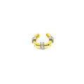 3-Stone Square Cartilage Earring