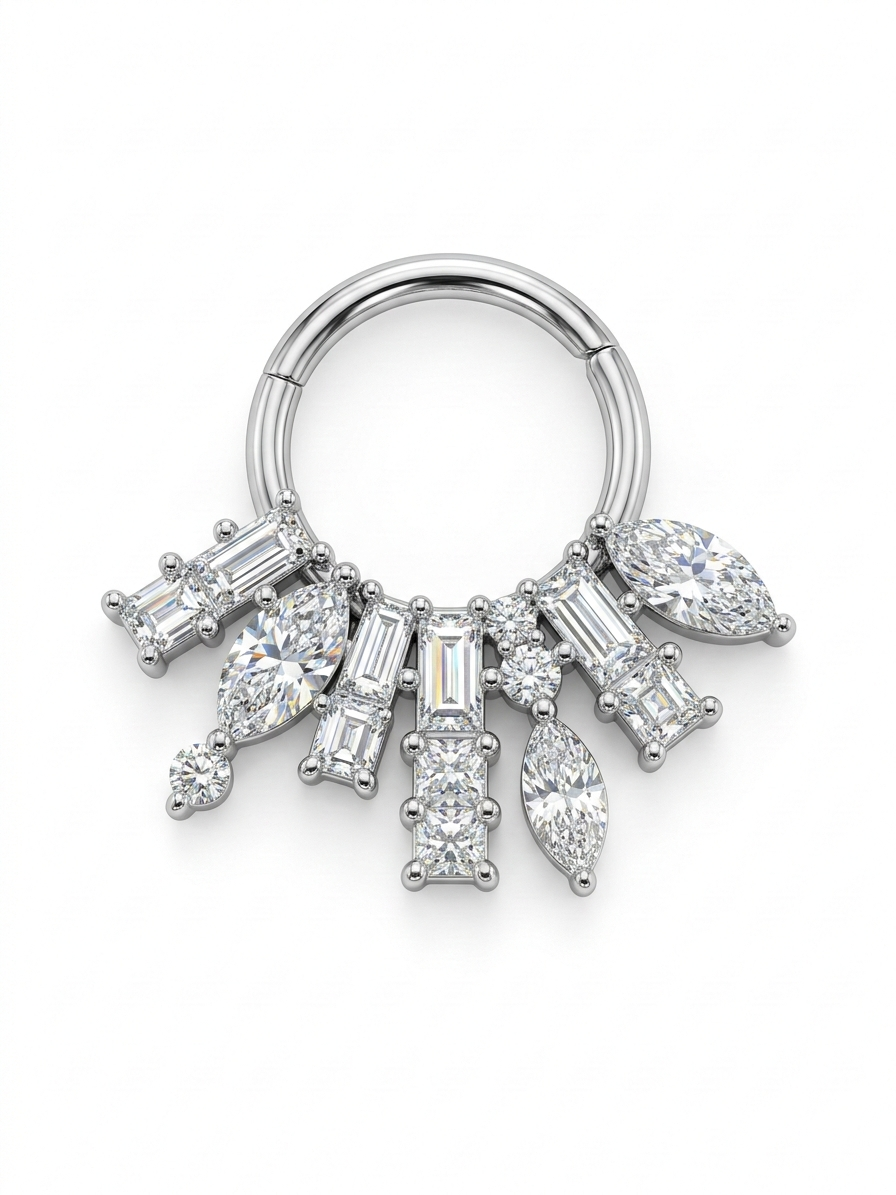 Taşlı İthal Piercing