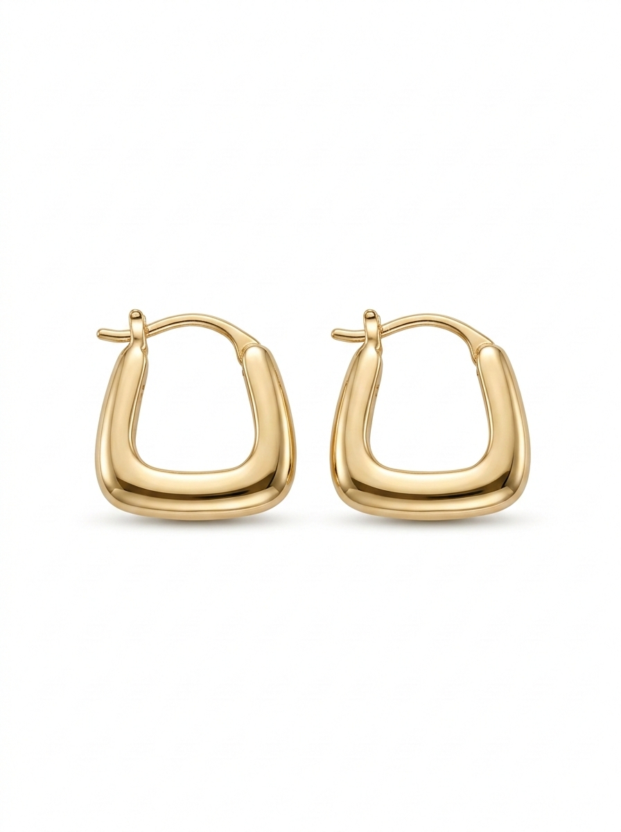 Kare Gold Küpe
