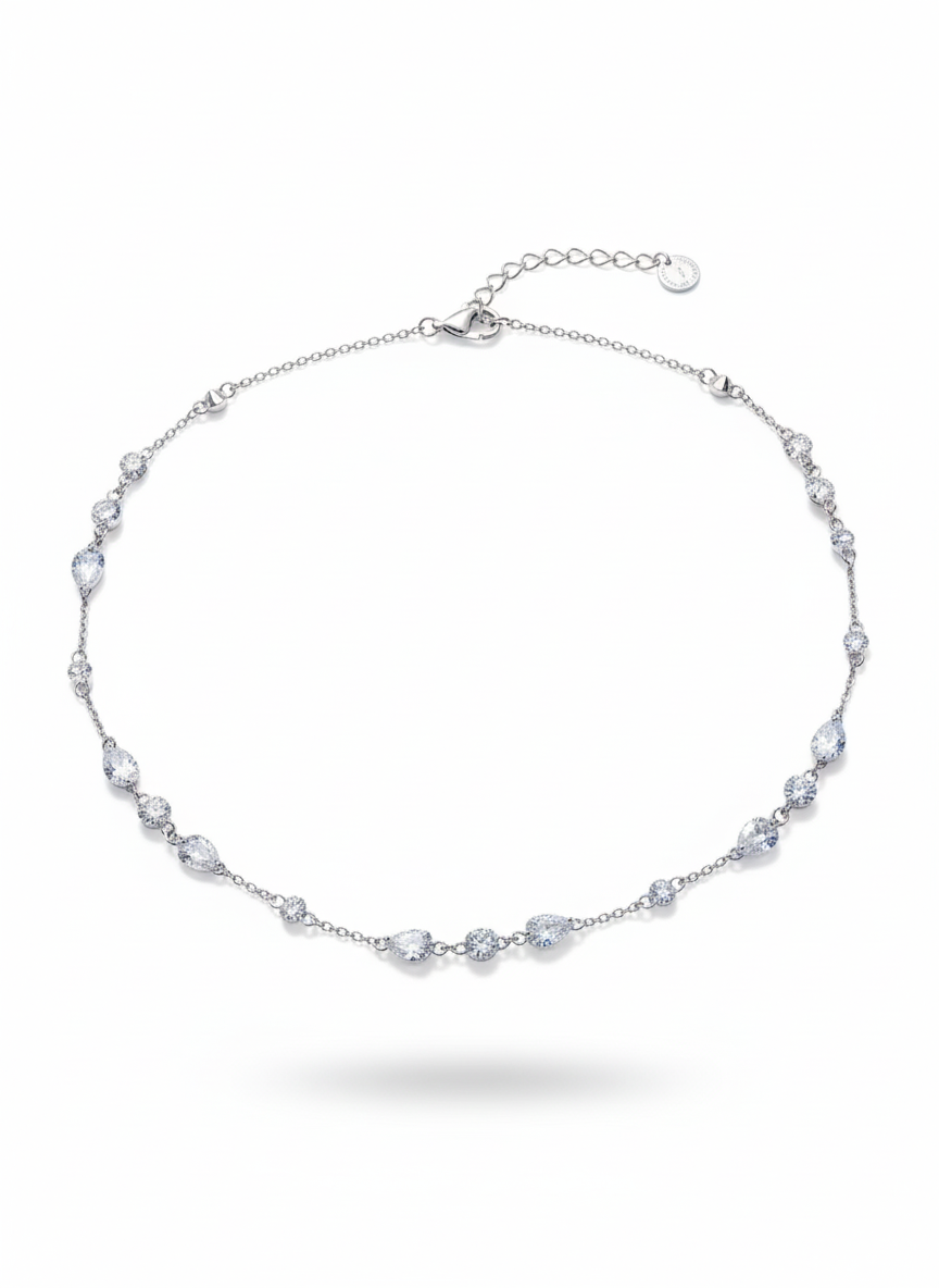 Kristal Taşlı Choker