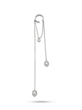 Silver İncili Kıkırdak Küpe