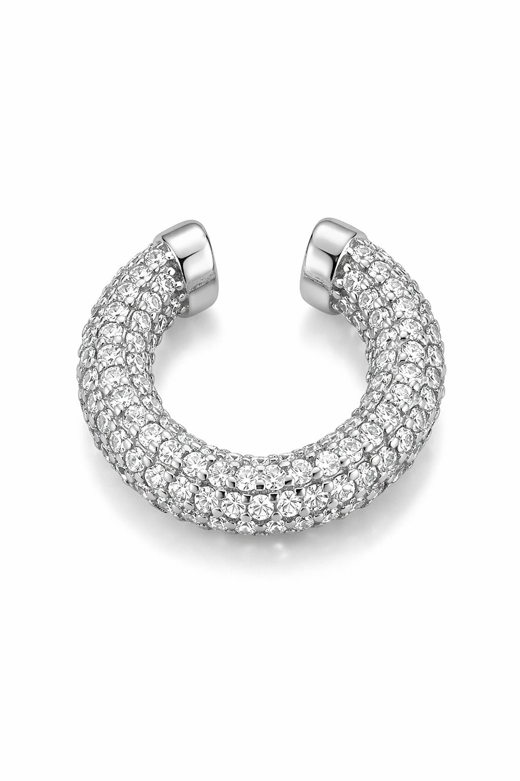 Full Taşlı Büyük Kıkırdak Küpe