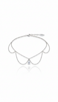Damla Taşlı Zincir Choker Kolye