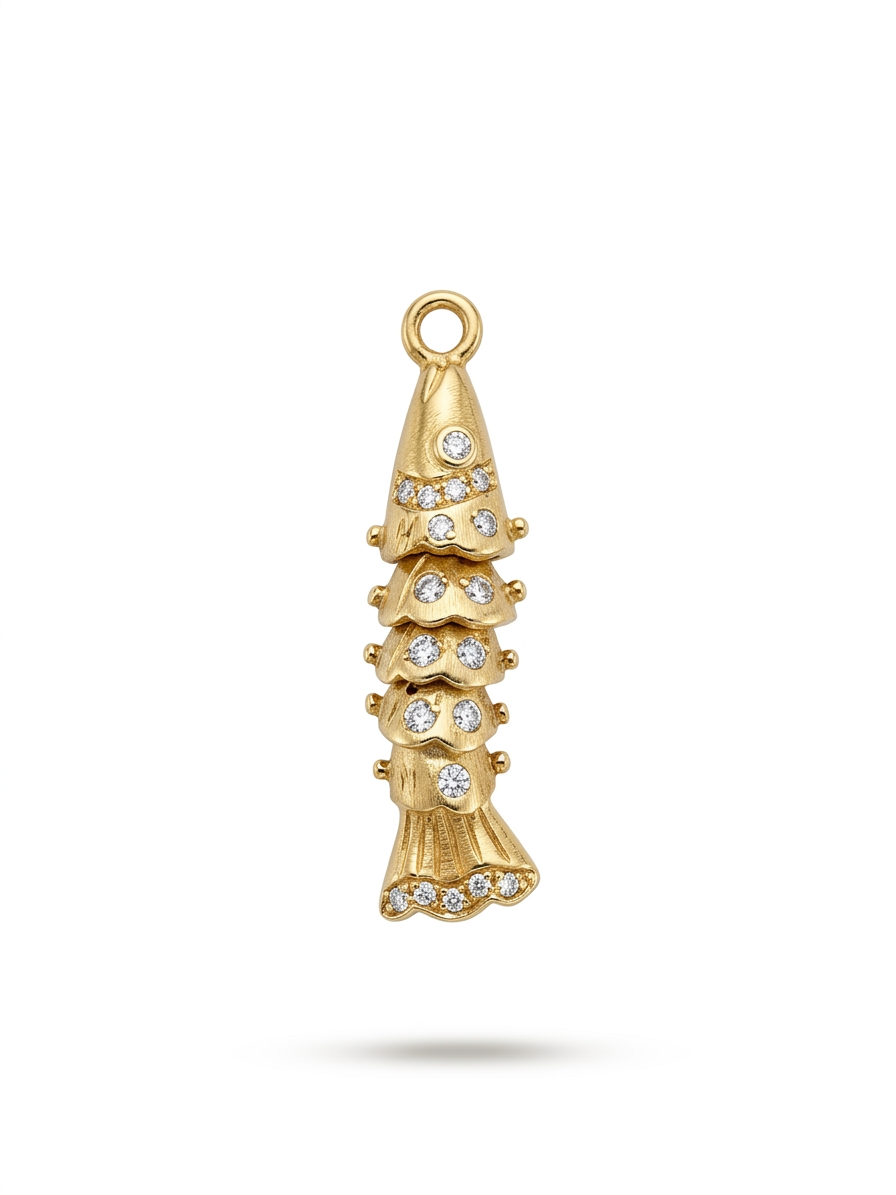 Taşlı Balık Charm