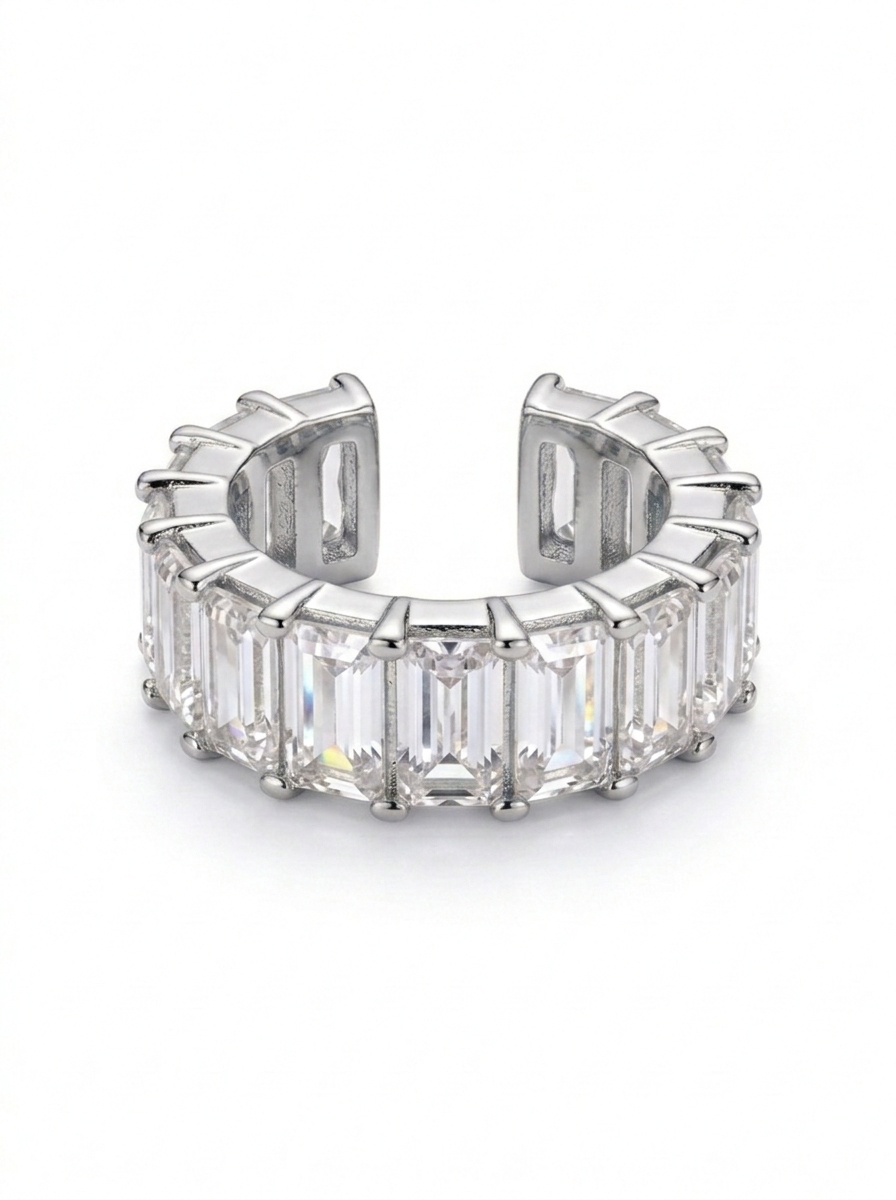 Full Baget Taşlı Kıkırdak Küpe