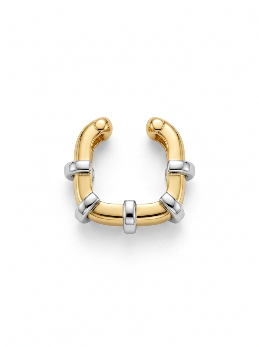 Kare Taşsız Kıkırdak Küpe