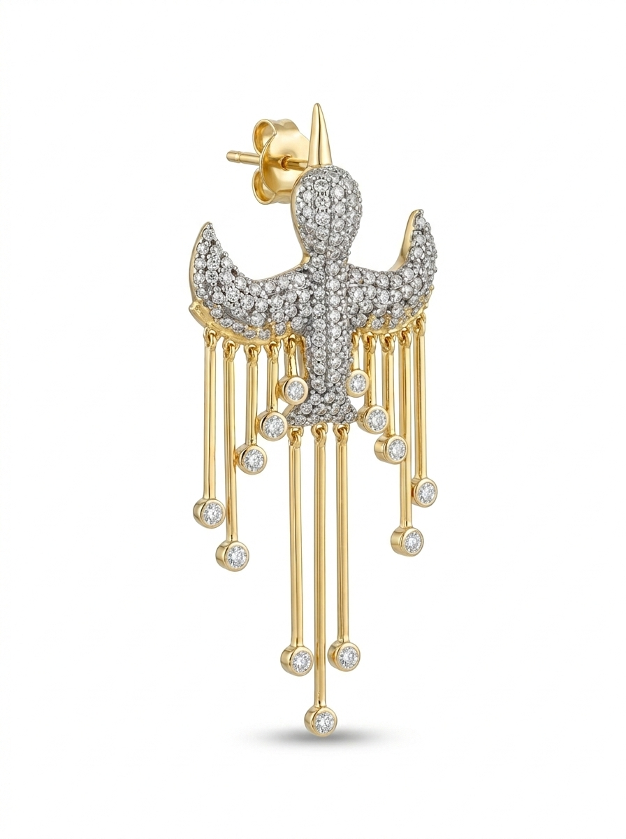 Kırlangıç Küpe Gold