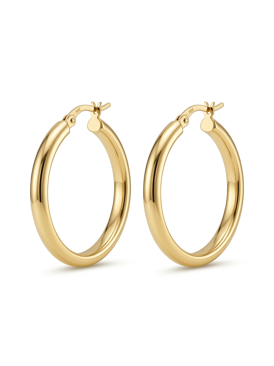 Gold Halka Küpe