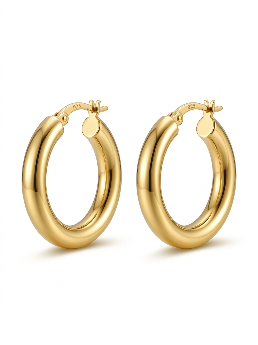 Gold Halka Küpe