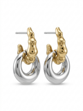 Gold Detaylı Halkalı Küpe