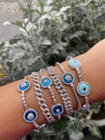 Load image into Gallery viewer, Üçlü Cam Göz Bileklik
